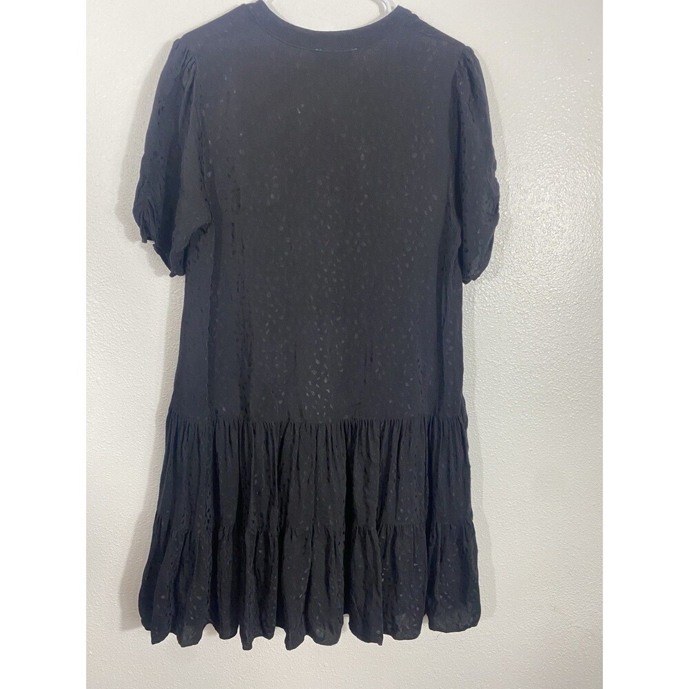 Maeve Anthropologie Sacha Jacquard Tiered Tunic Dress Size M Lined LBD Boho - Picture 9 of 16